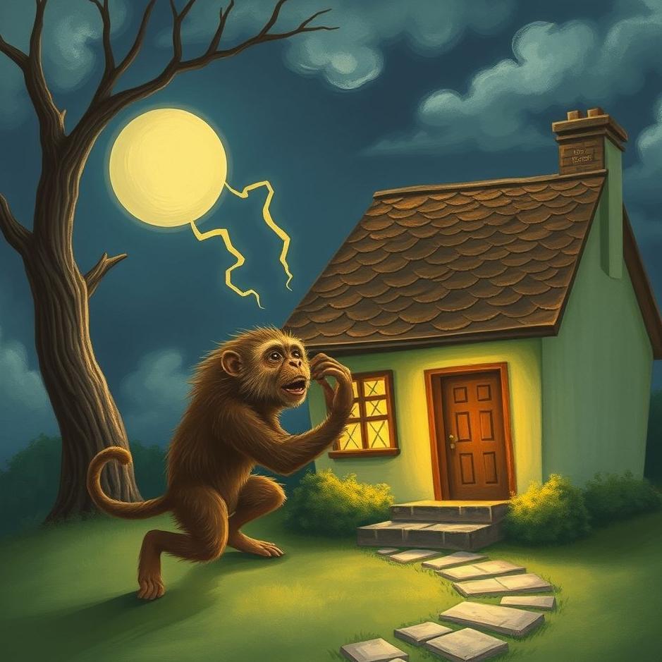 Dream : A monkey attacking the house in a dream