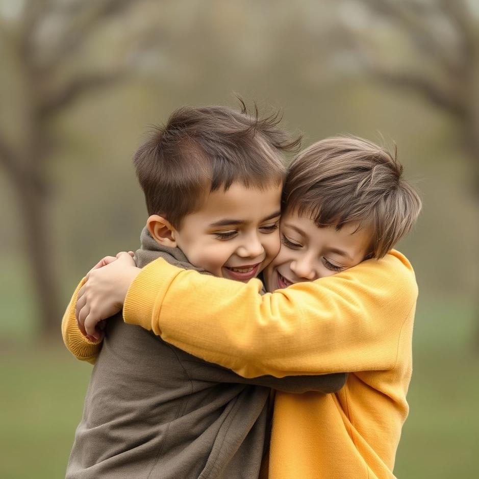 Dream : A mother hugging her son 
