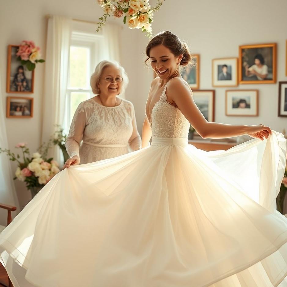 Dream : A mother seeing her daughter in a wedding dress 