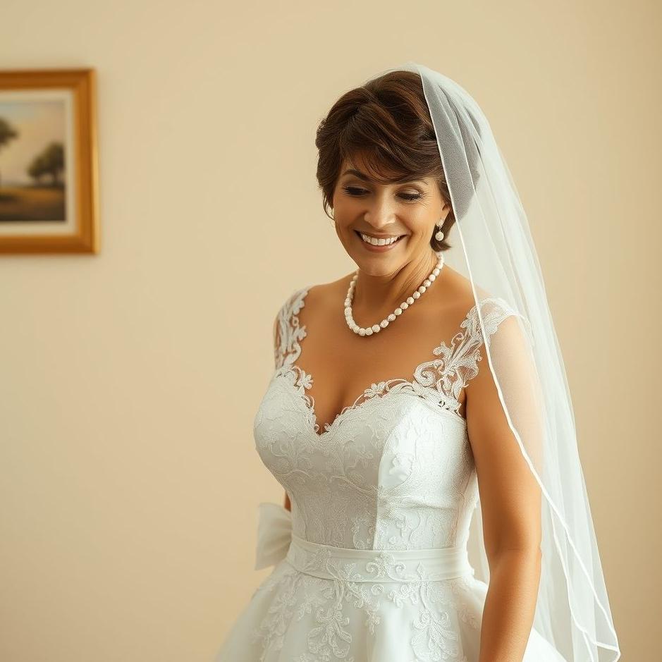 Dream : A mother wearing a wedding dress 