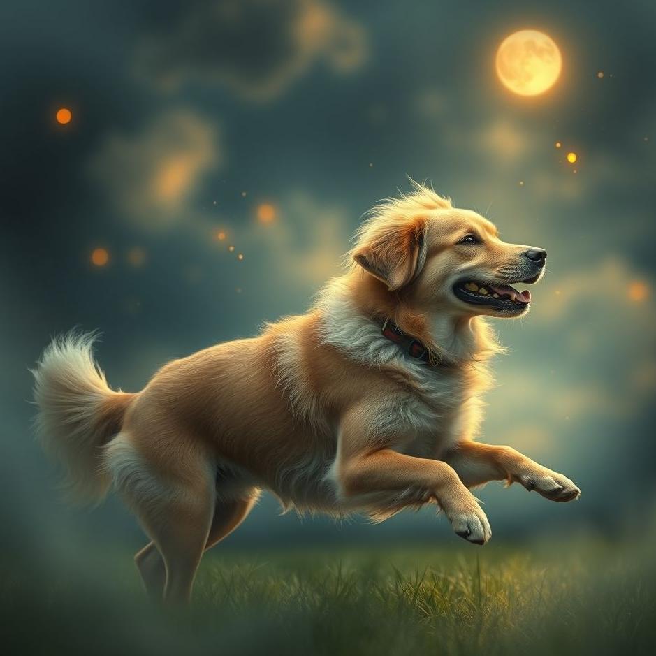 Dream : A motionless dog in a dream