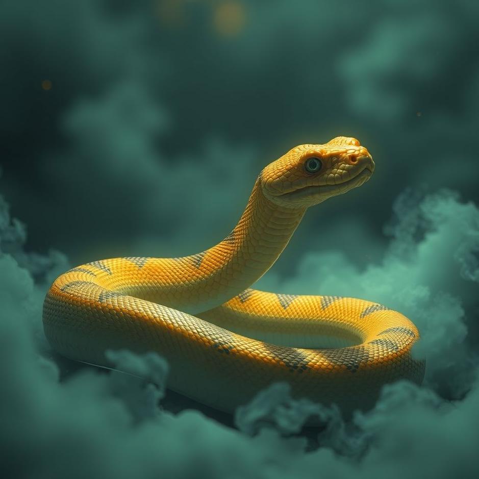 Dream : A motionless snake in a dream