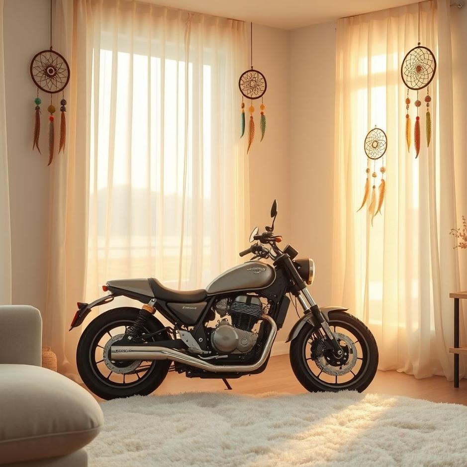 Dream Dictionary : A motorcycle at home in a dream