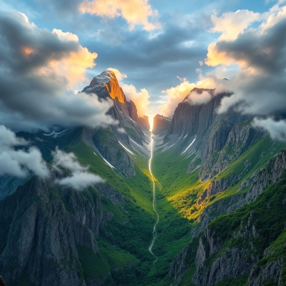 Dream Dictionary : A mountain splitting in two 