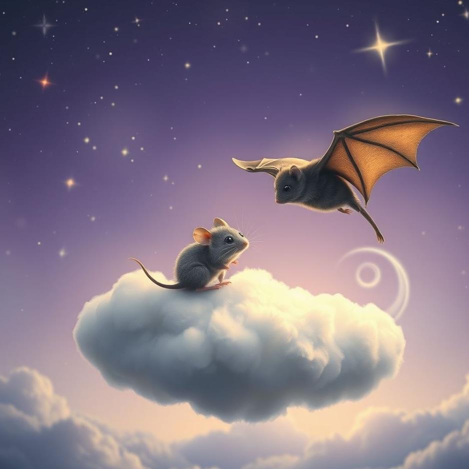 Dream : A mouse and a bat in a dream