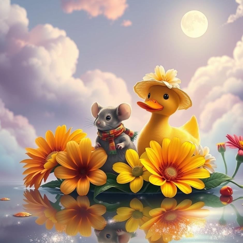 Dream : A mouse and a duck in a dream