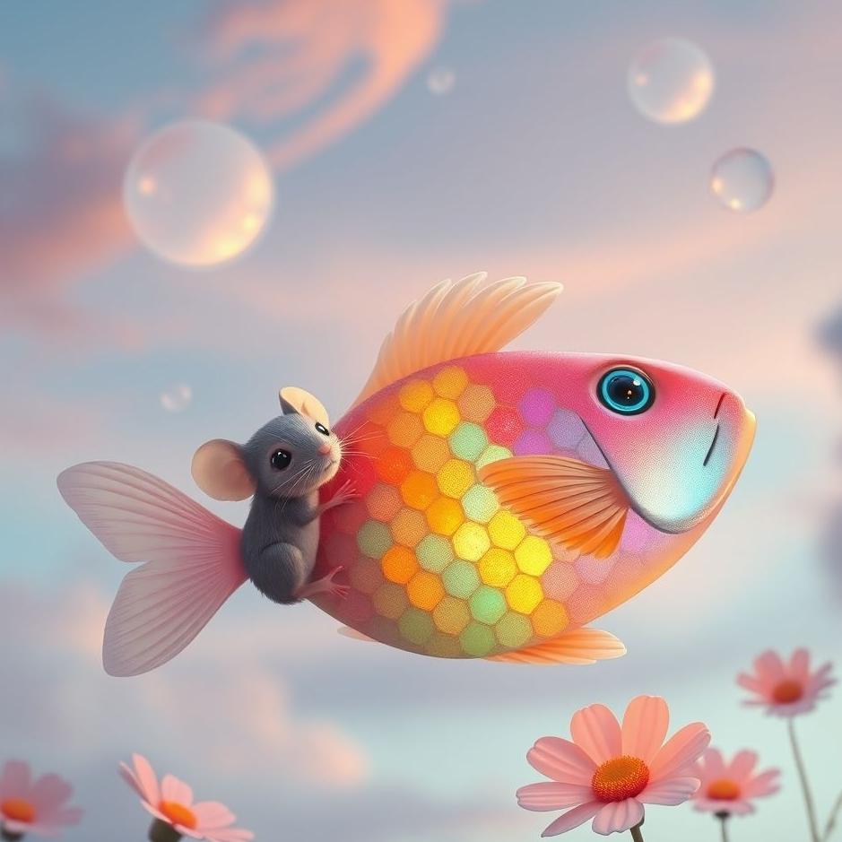 Dream : A mouse and a fish in a dream