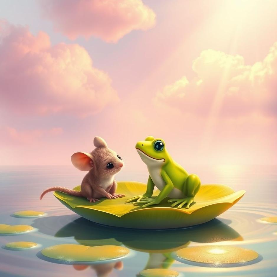 Dream : A mouse and a frog in a dream