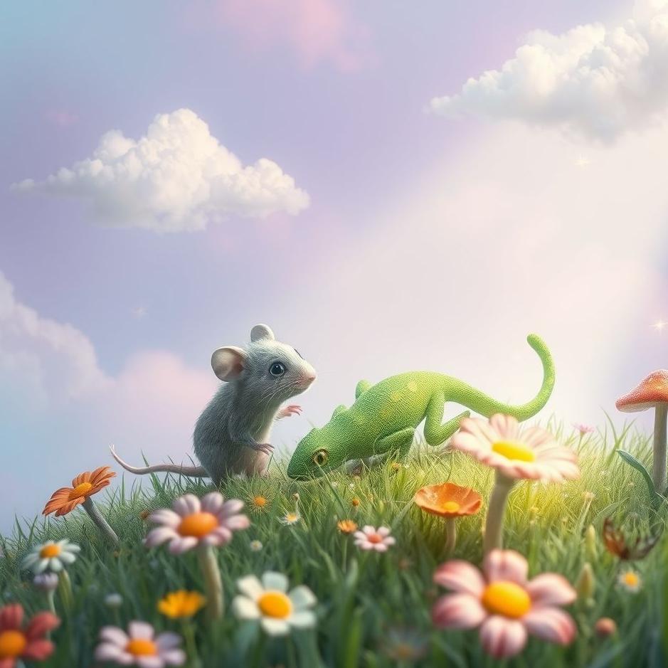 Dream : A mouse and a lizard in a dream