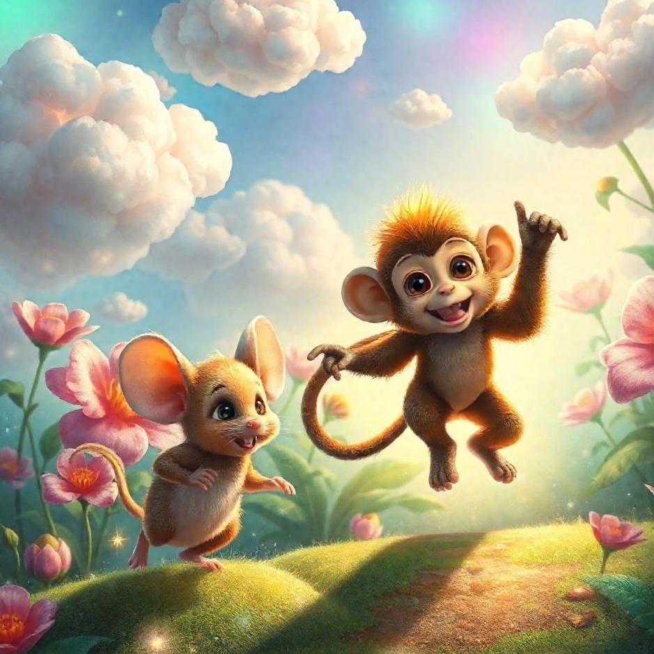 Dream : A mouse and a monkey in a dream