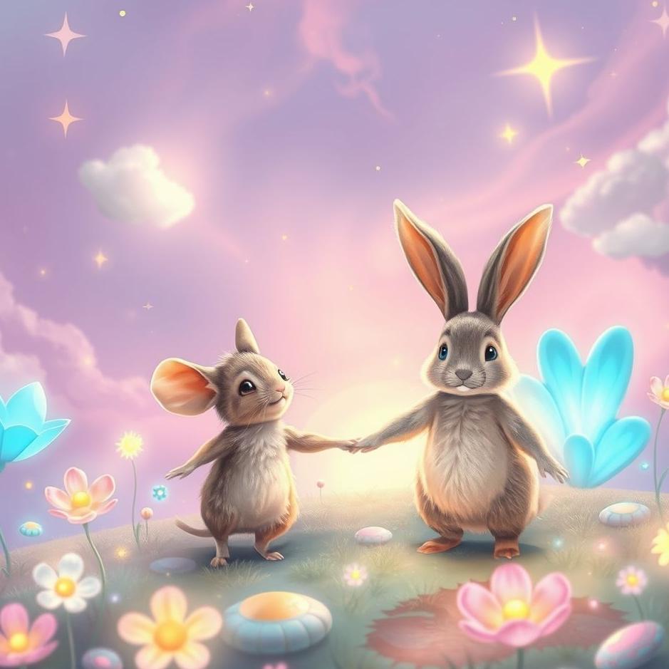 Dream : A mouse and a rabbit in a dream