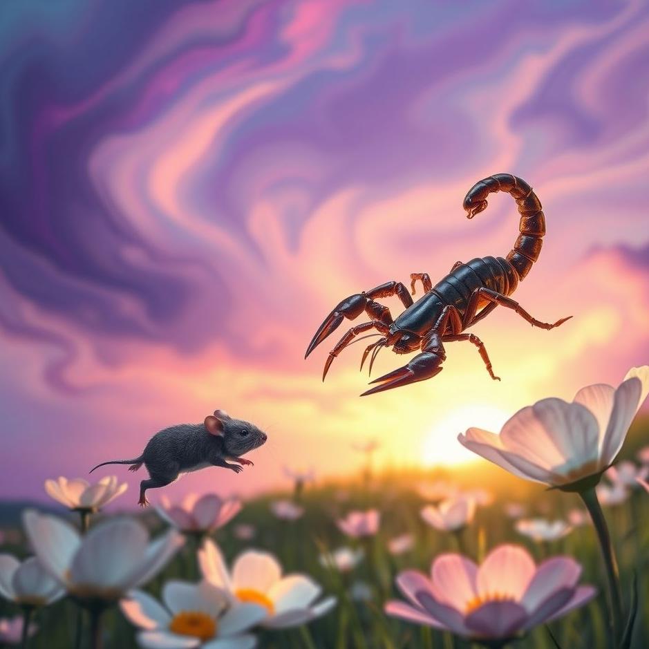 Dream : A mouse and a scorpion in a dream