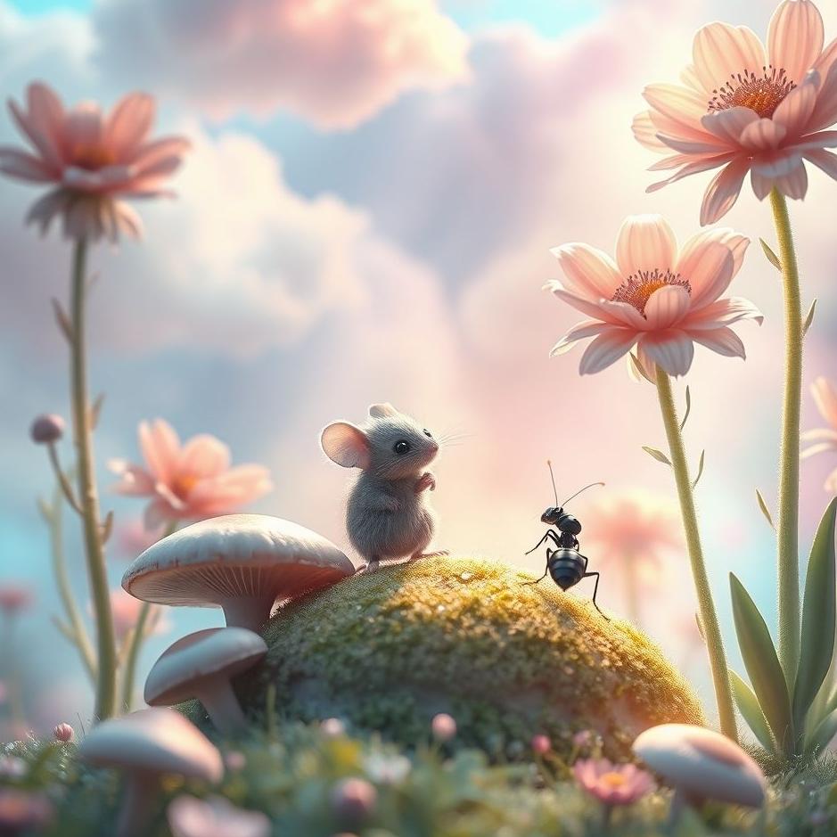 Dream : A mouse and an ant in a dream