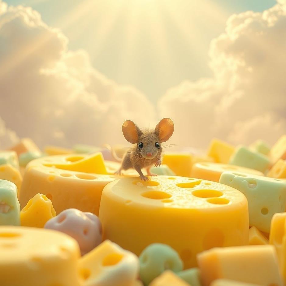 Dream : A mouse and cheese in a dream