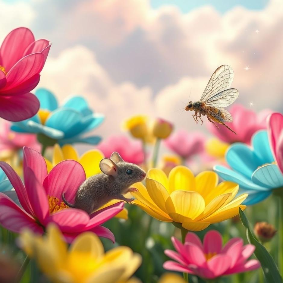 Dream : A mouse and insect in a dream