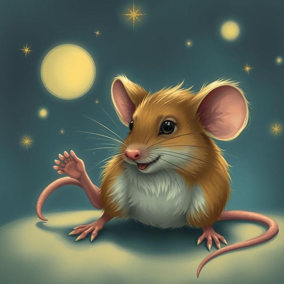 Dream : A mouse biting its foot in a dream