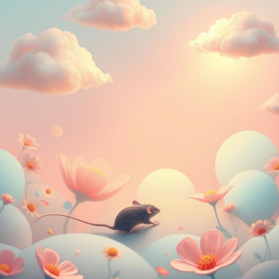 Dream : A mouse chasing itself in a dream