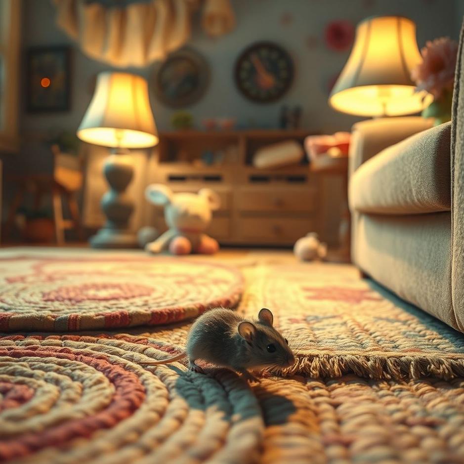 Dream : A mouse crawling around the house in a dream