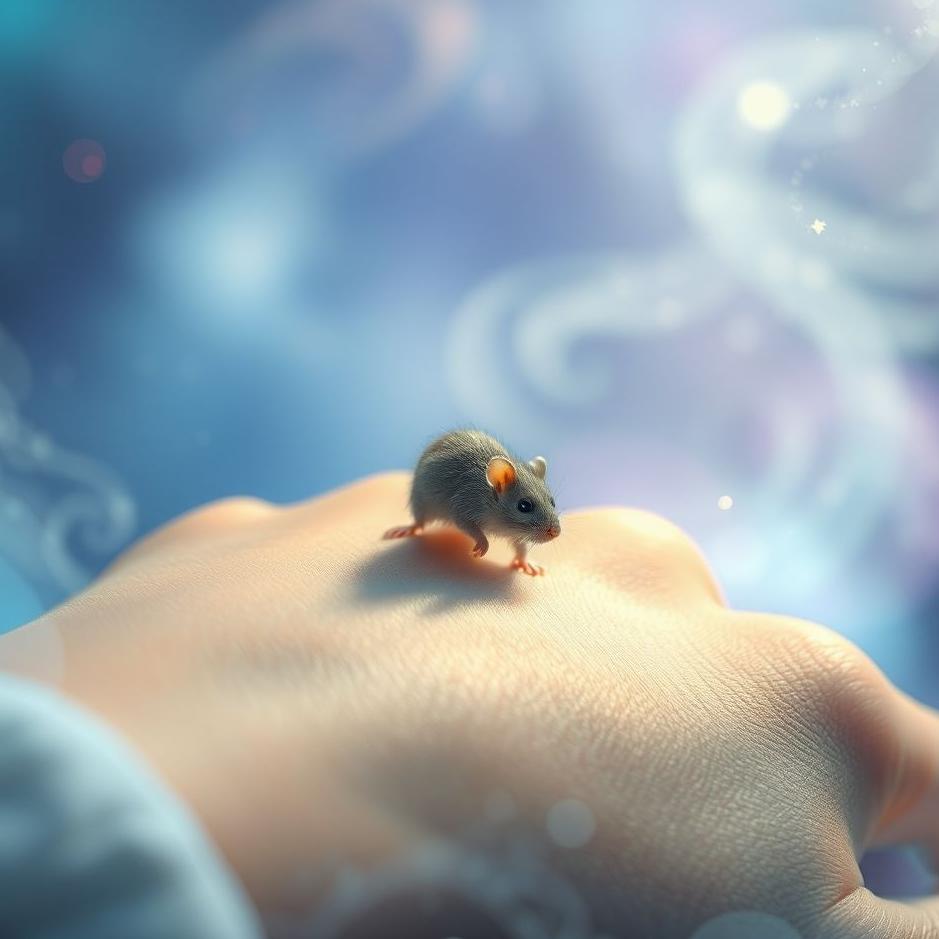 Dream : A mouse crawling on you in a dream