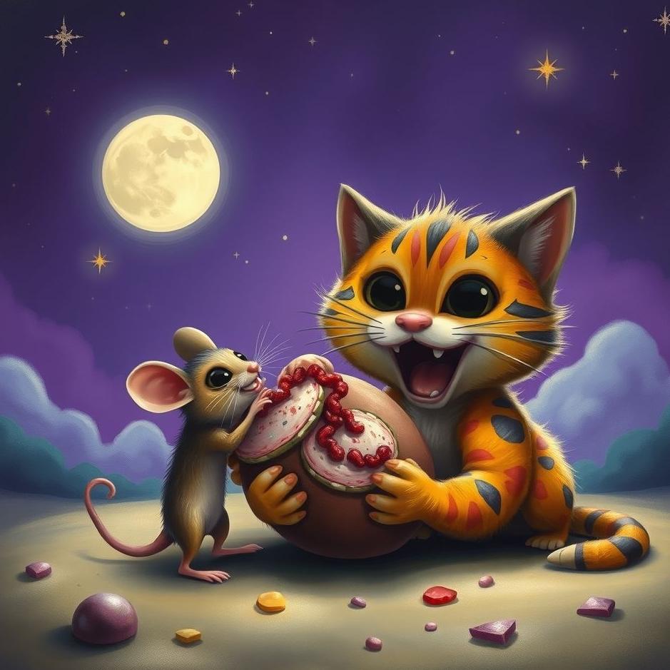 Dream : A mouse eating a cat in a dream