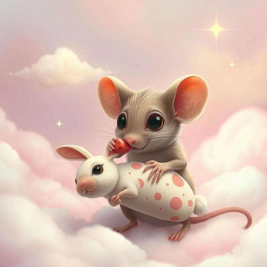 Dream : A mouse eating a rabbit in a dream