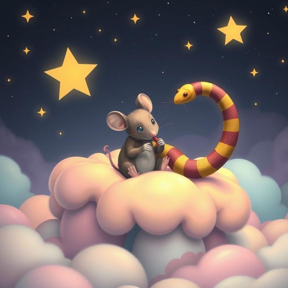 Dream : A mouse eating a snake in a dream