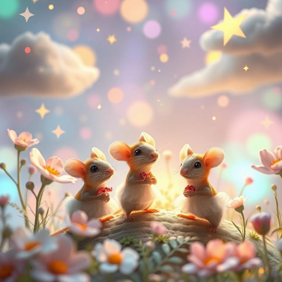 Dream : A mouse family in a dream