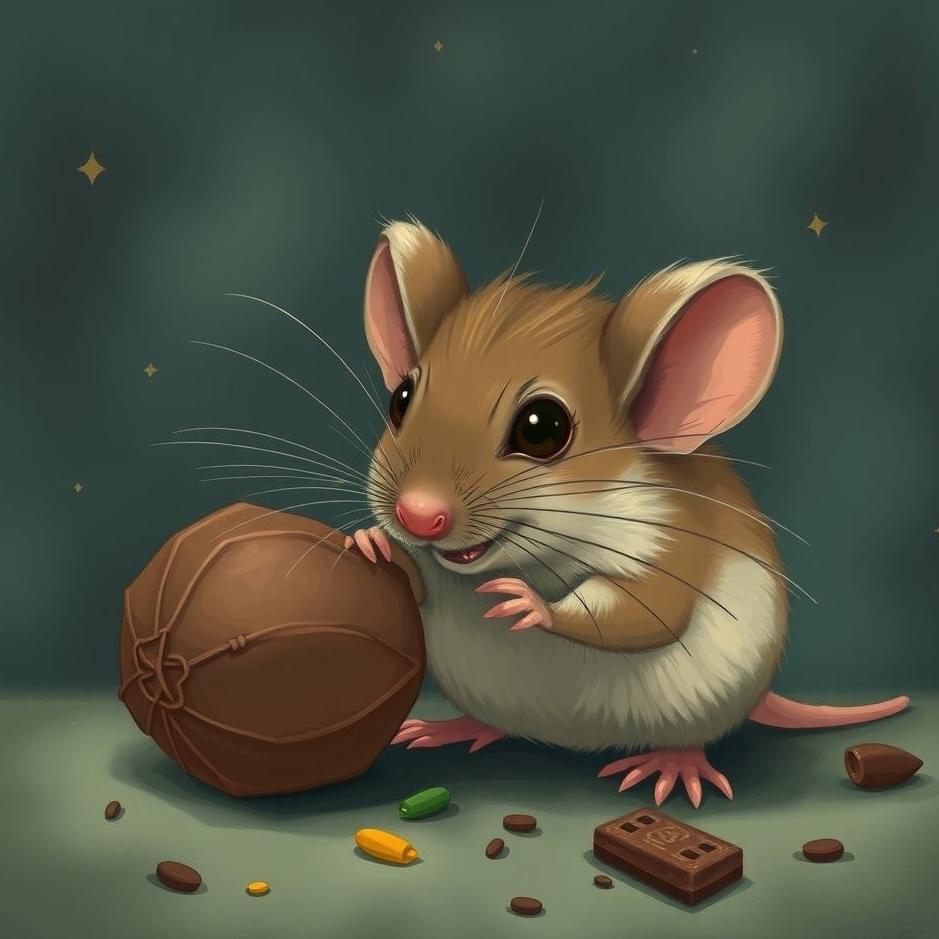 Dream : A mouse gnawing on things in a dream