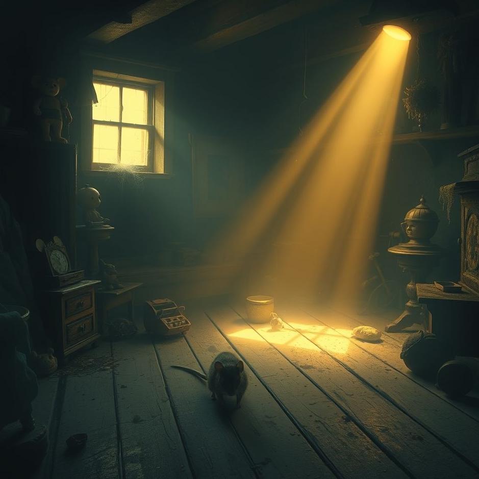 Dream : A mouse in the basement of a house in a dream