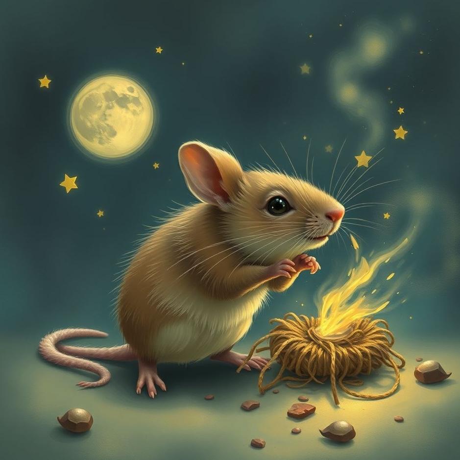 Dream : A mouse shitting in a dream