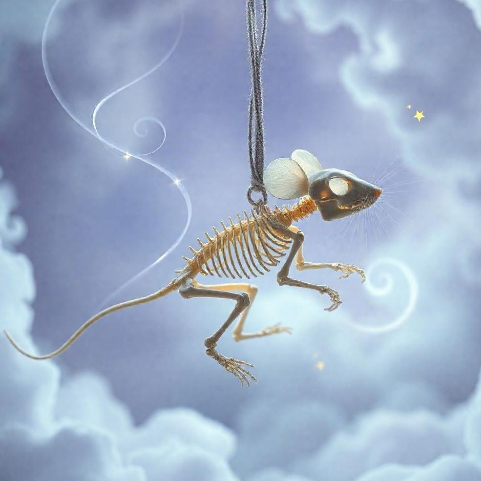Dream : A mouse skeleton in a dream
