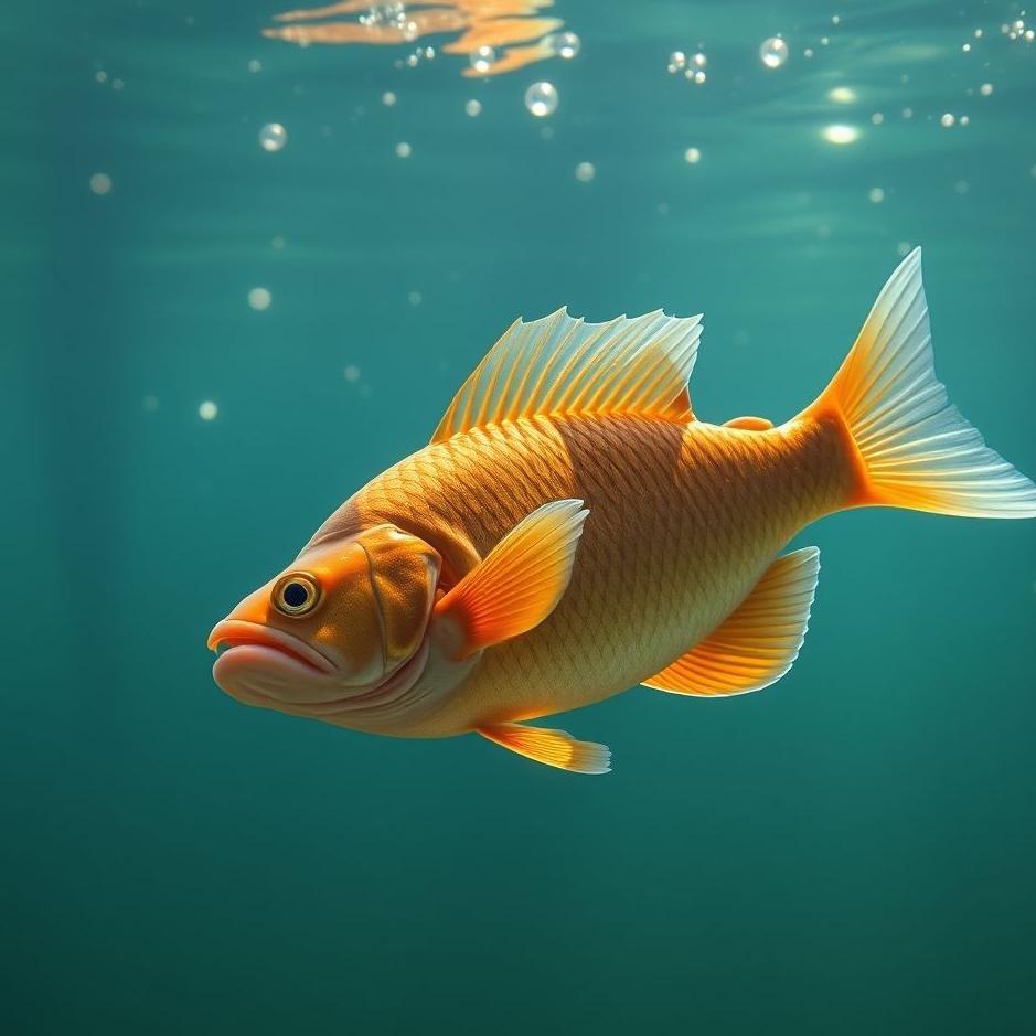 Dream : A moving fish in a dream