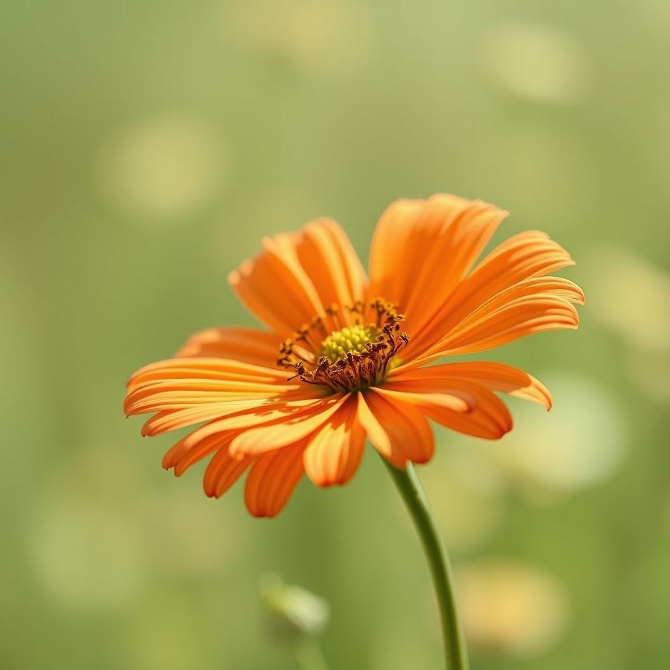 Dream : A moving flower in a dream