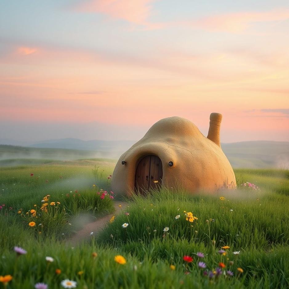 Dream : A mud house in a dream