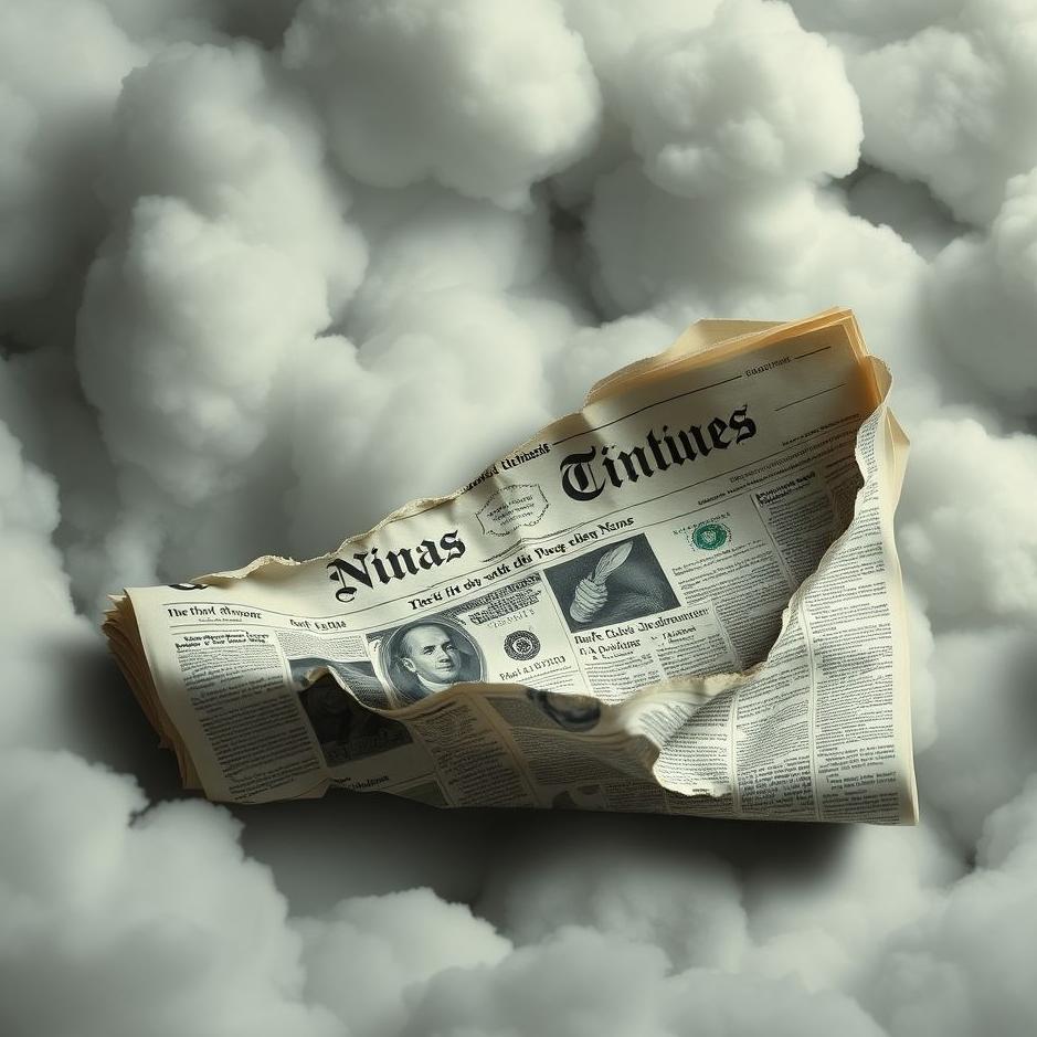 Dream : A newspaper being torn in a dream