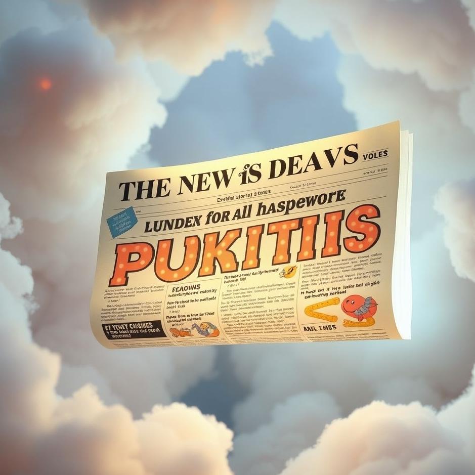Dream : A newspaper headline in a dream