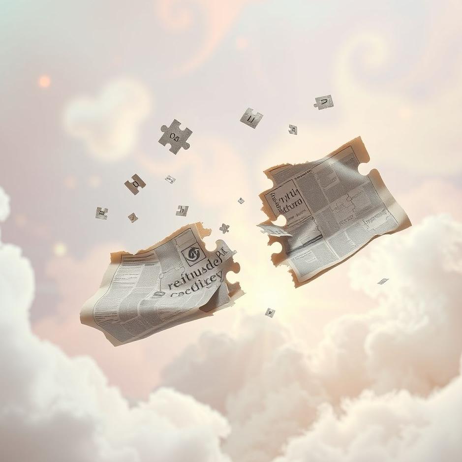 Dream : A newspaper puzzle in a dream