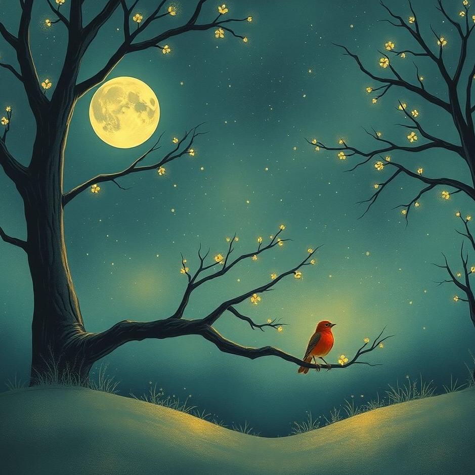 Dream : A nightingale at home in a dream