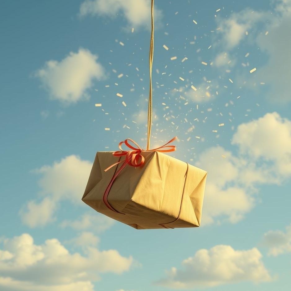 Dream : A package falling from the sky in a dream