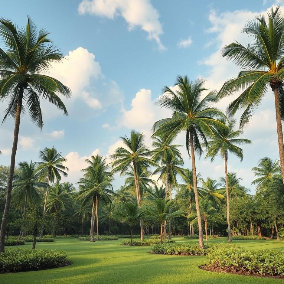 Dream : A palm garden in a dream