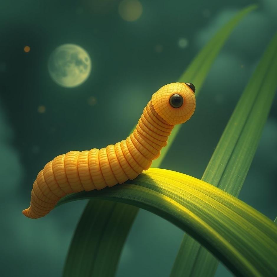 Dream : A palm worm in a dream