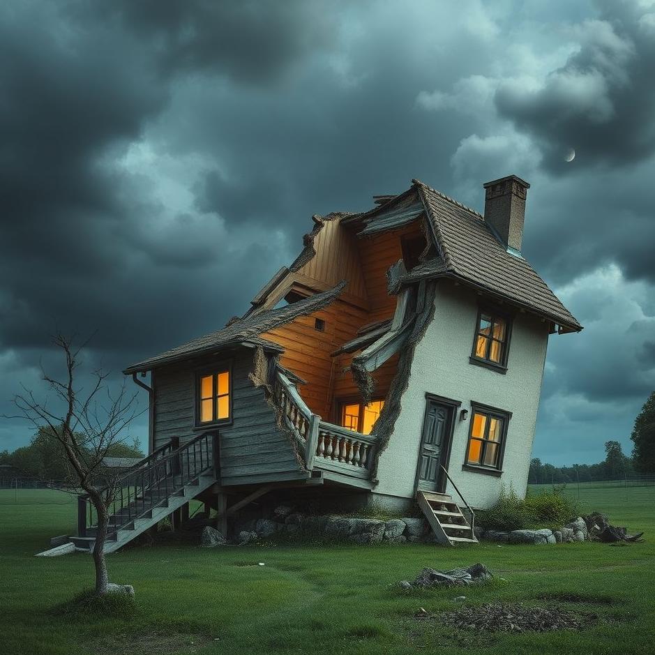 Dream : A part of the house collapsing in a dream