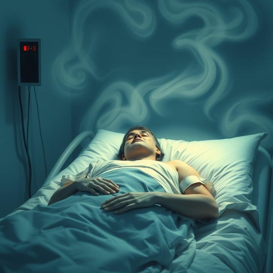 Dream : A patient lying in a hospital in a dream