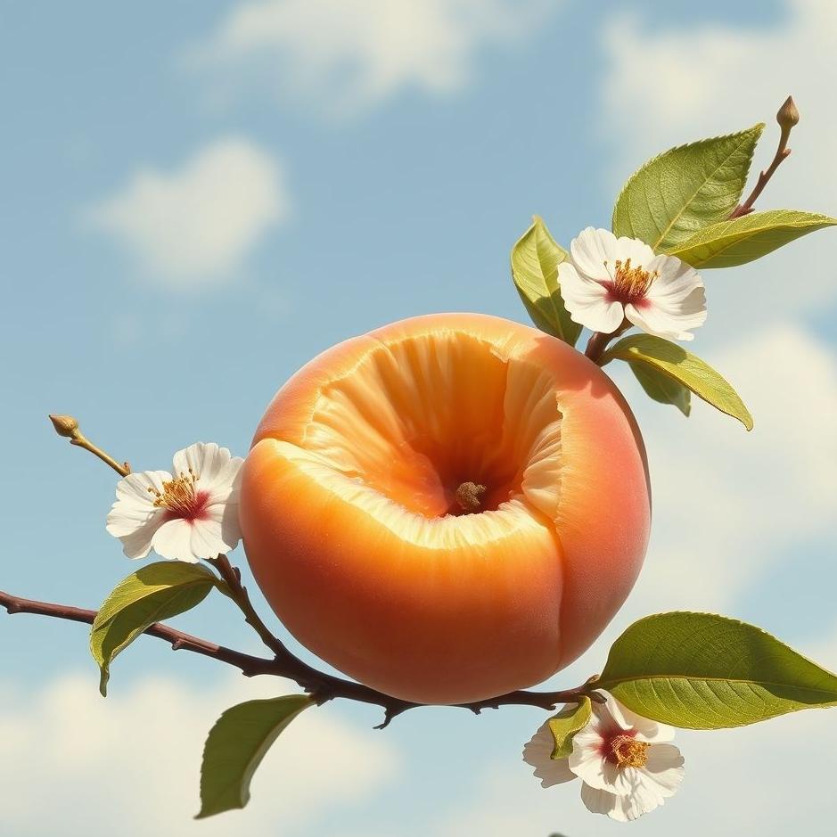 Dream : A peach in a dream