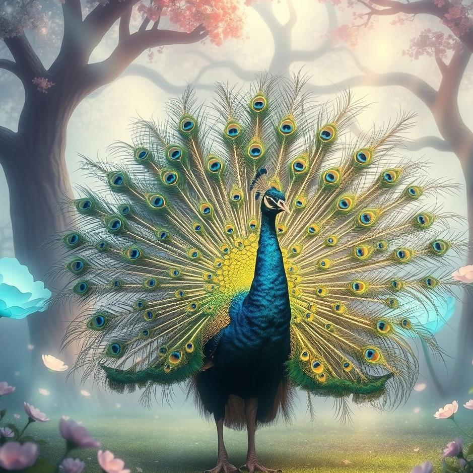 Dream Dictionary : A peacock at home in a dream