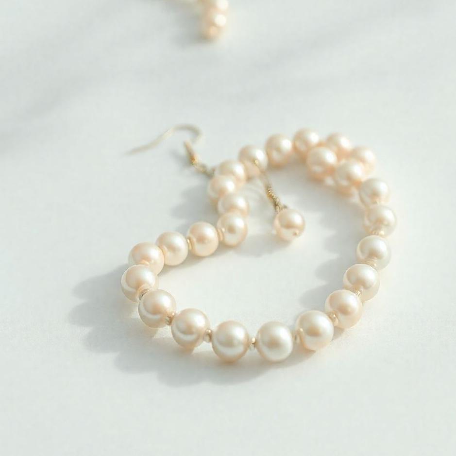 Dream : A pearl necklace and earrings in a dream