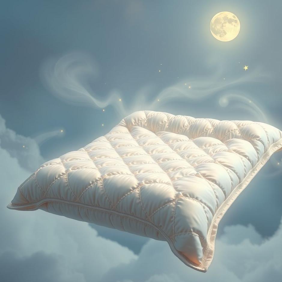 Dream : A pearl quilt in a dream