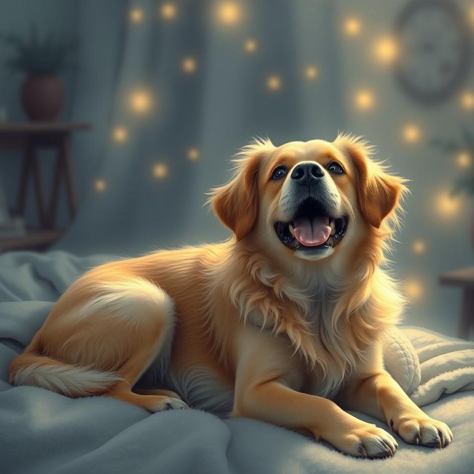 Dream : A pet dog at home in a dream