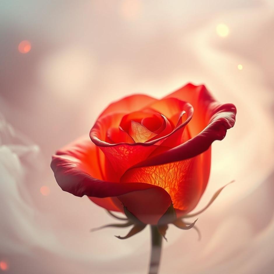 Dream : A picture of a rose in a dream