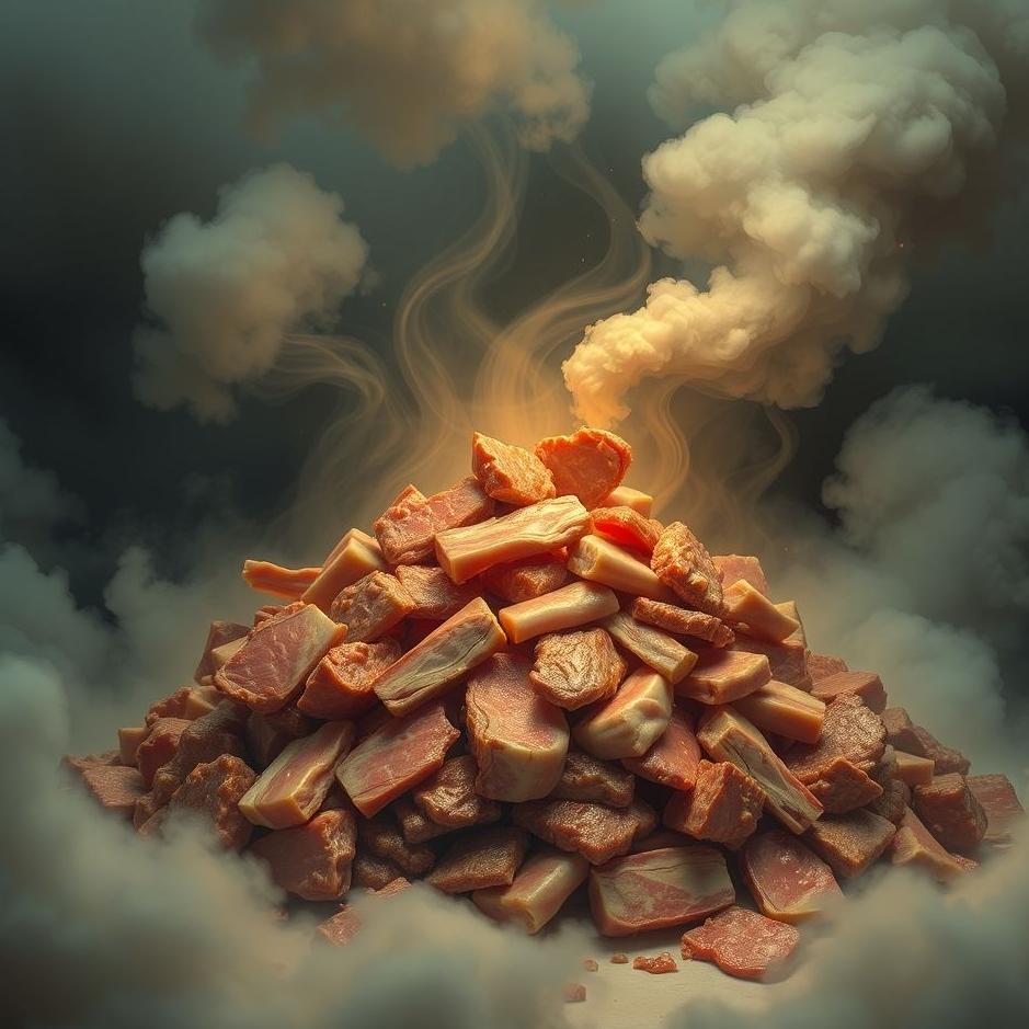 Dream : A pile of meat in a dream